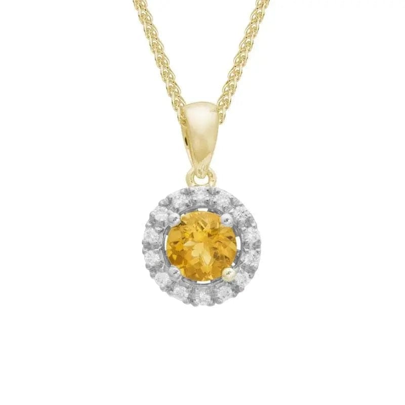 14k Gold Precious Gemstone Necklace - Biggar Diamonds