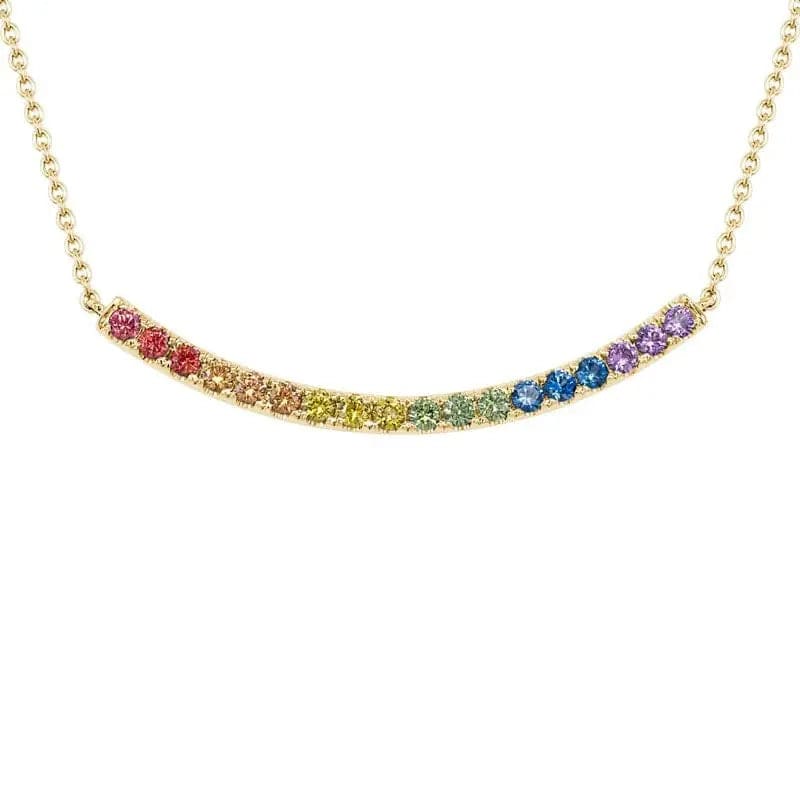 14k Gold Precious Gemstone Necklace - Biggar Diamonds