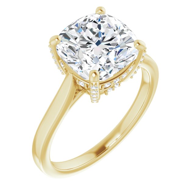 Hidden Halo Engagement Ring