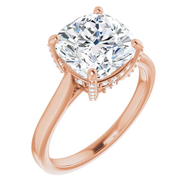 Hidden Halo Engagement Ring