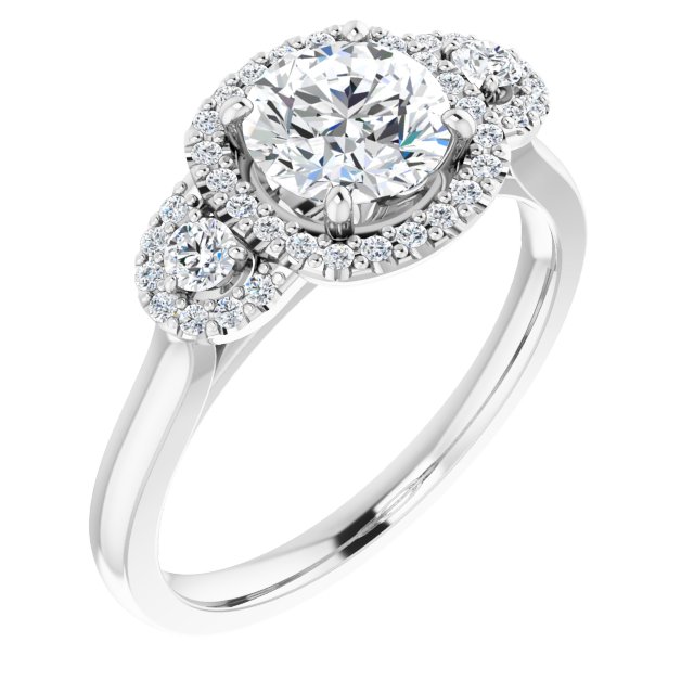 Halo Engagement Ring