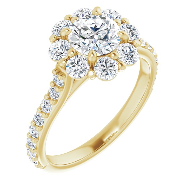 Halo Engagement Ring