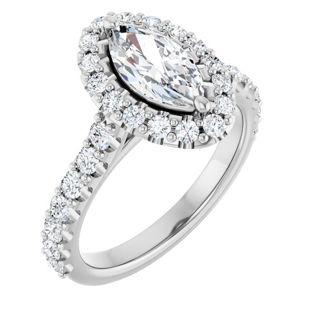 Halo Engagement Ring