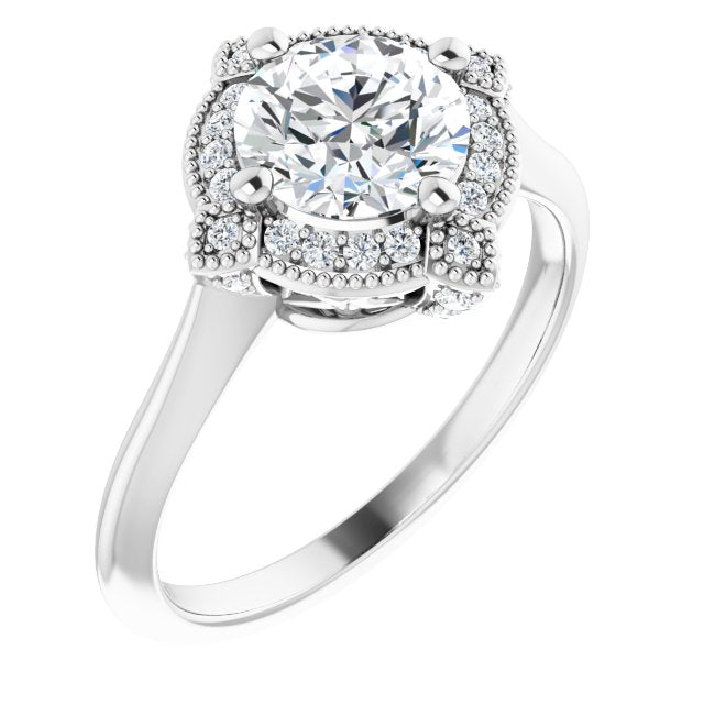 Halo Engagement Ring