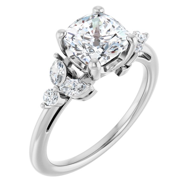 Accented Engagement Ring
