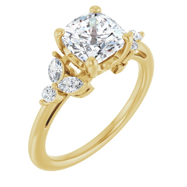 Accented Engagement Ring