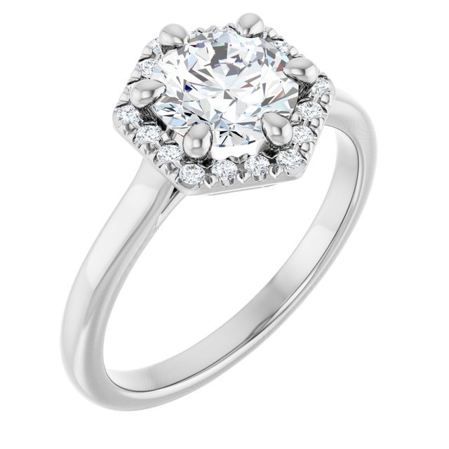 Halo Engagement Ring