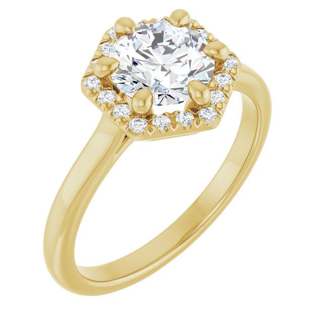 Halo Engagement Ring