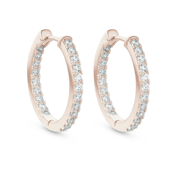 Classic Inside-Outside Diamond Huggies