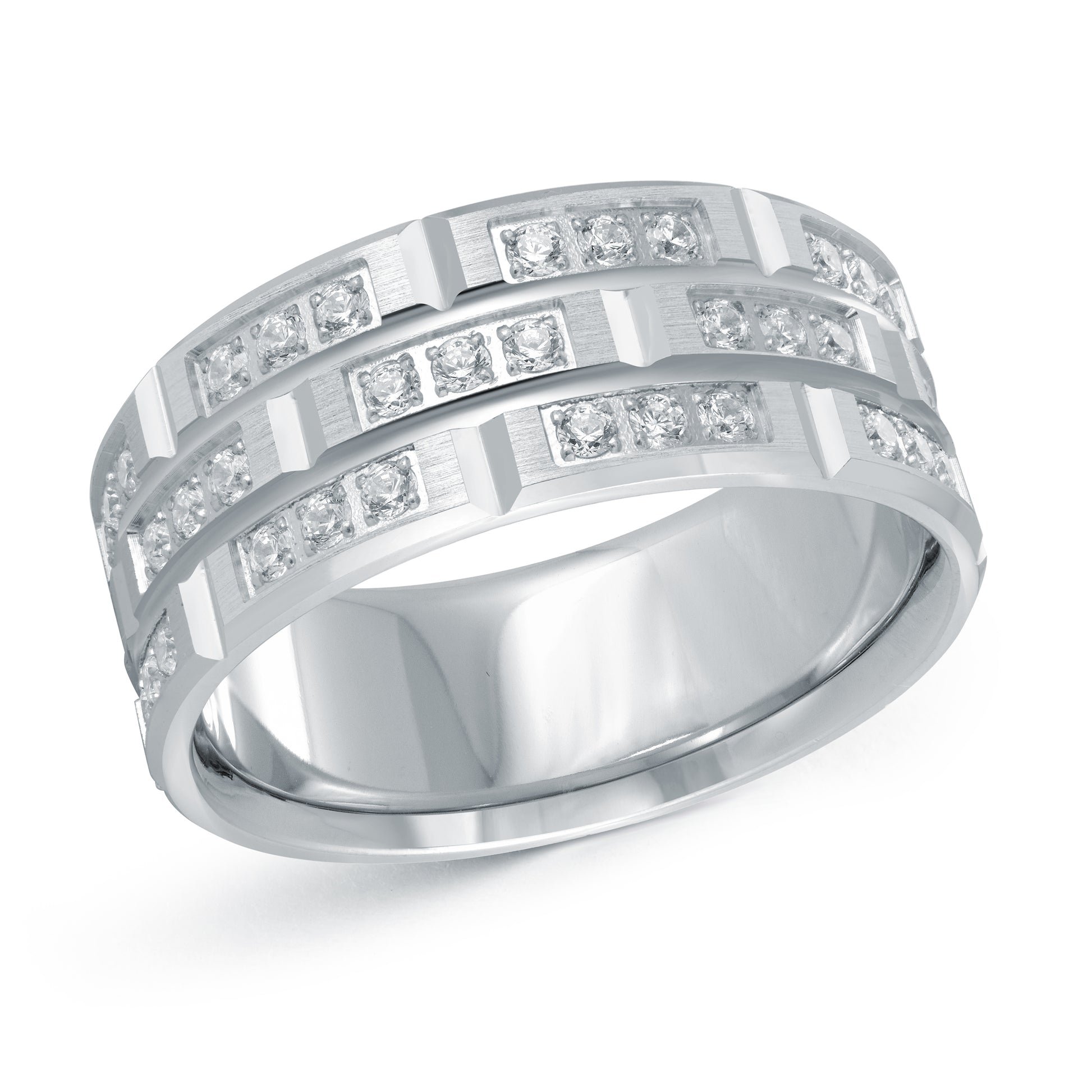 Diamond + Gold Wedding Band