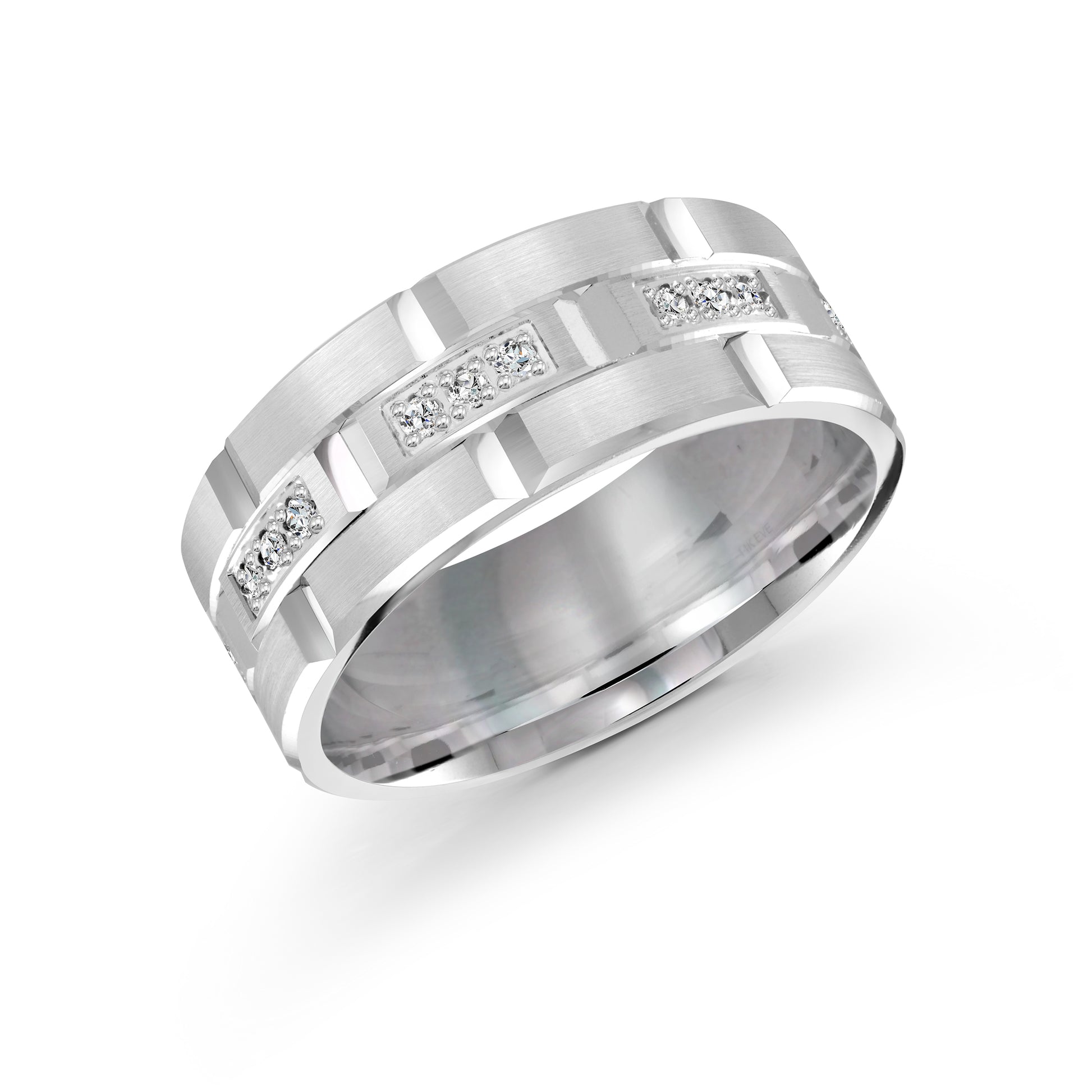 Diamond + Gold Wedding Band