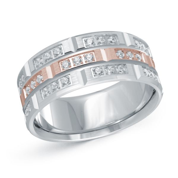 Diamond + Gold Wedding Band