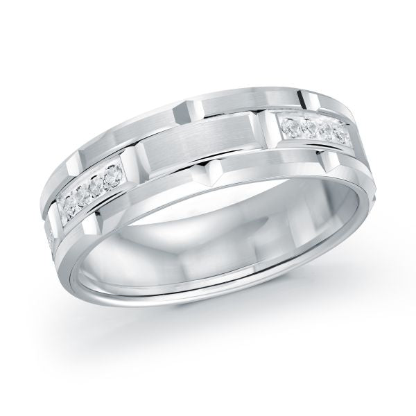 Diamond + Gold Wedding Band