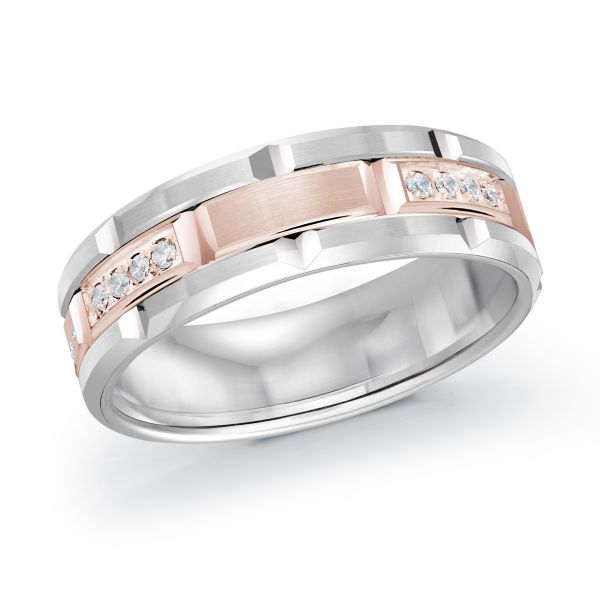 Diamond + Gold Wedding Band