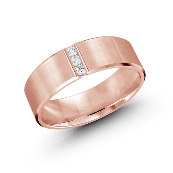 Diamond + Gold Wedding Band