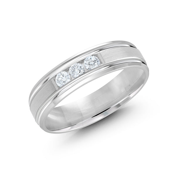 Diamond + Gold Wedding Band