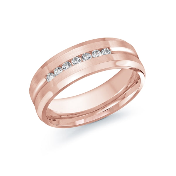 Diamond + Gold Wedding Band