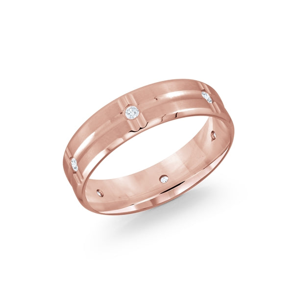 Diamond + Gold Wedding Band