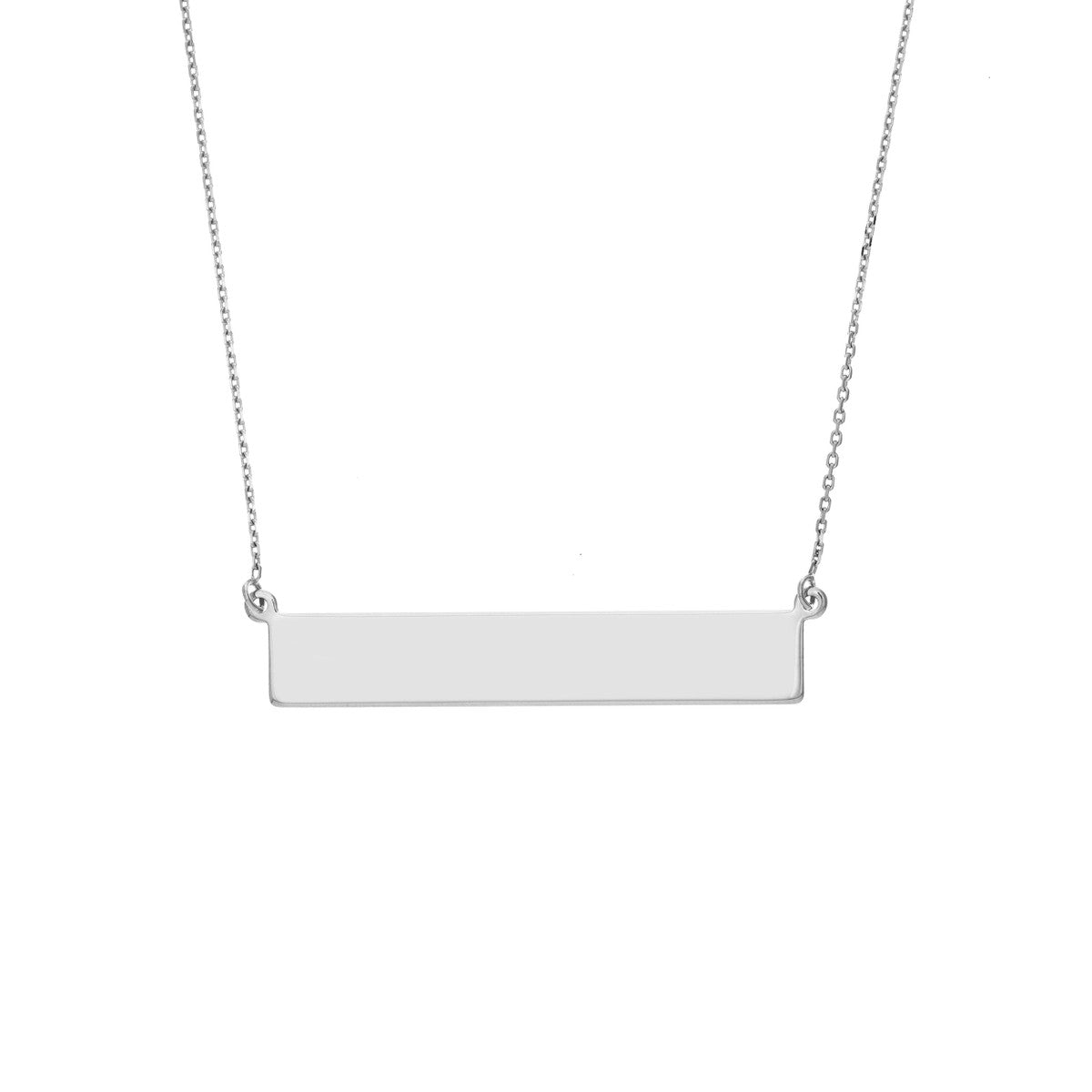 Engravable Horizontal Bar Necklace