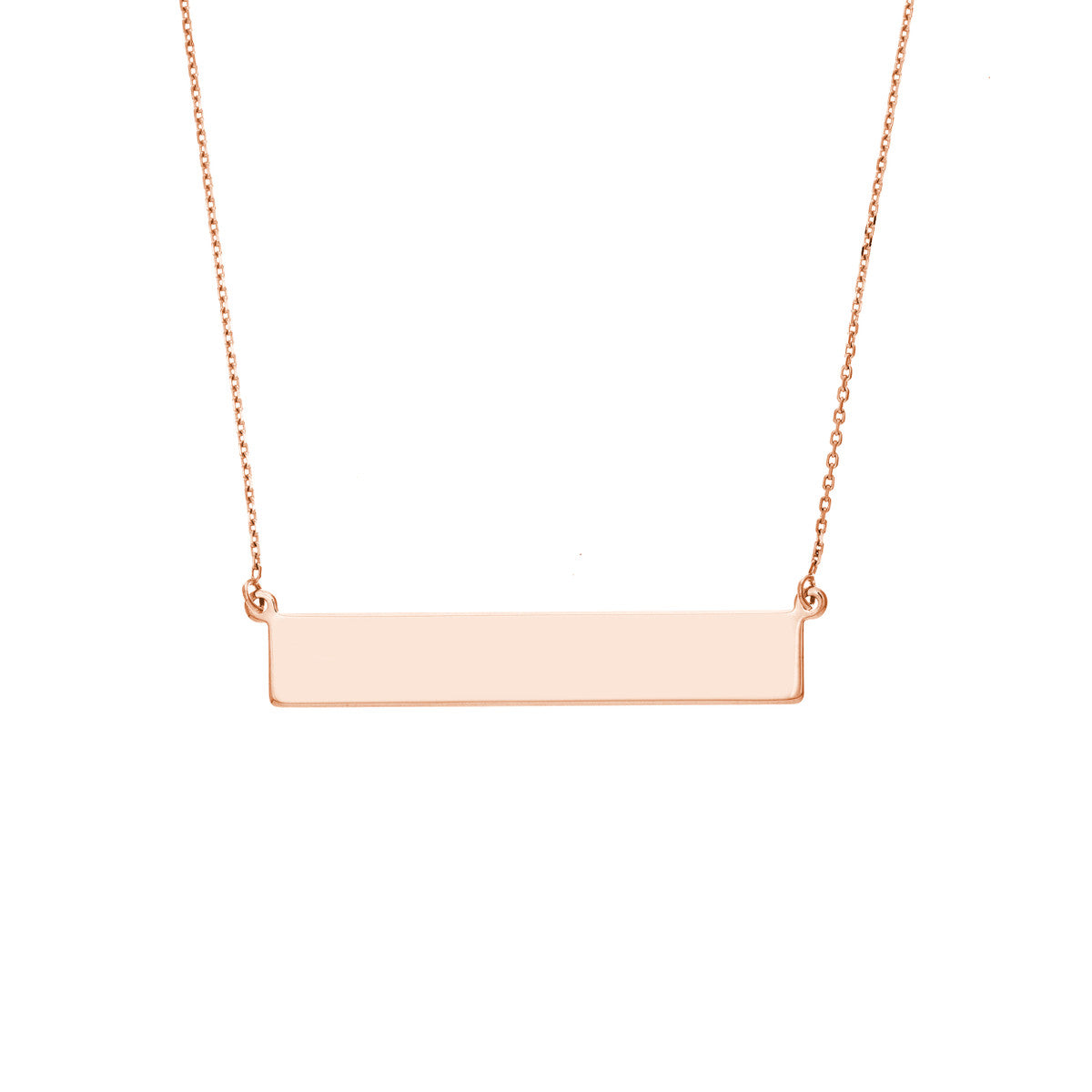 Engravable Horizontal Bar Necklace
