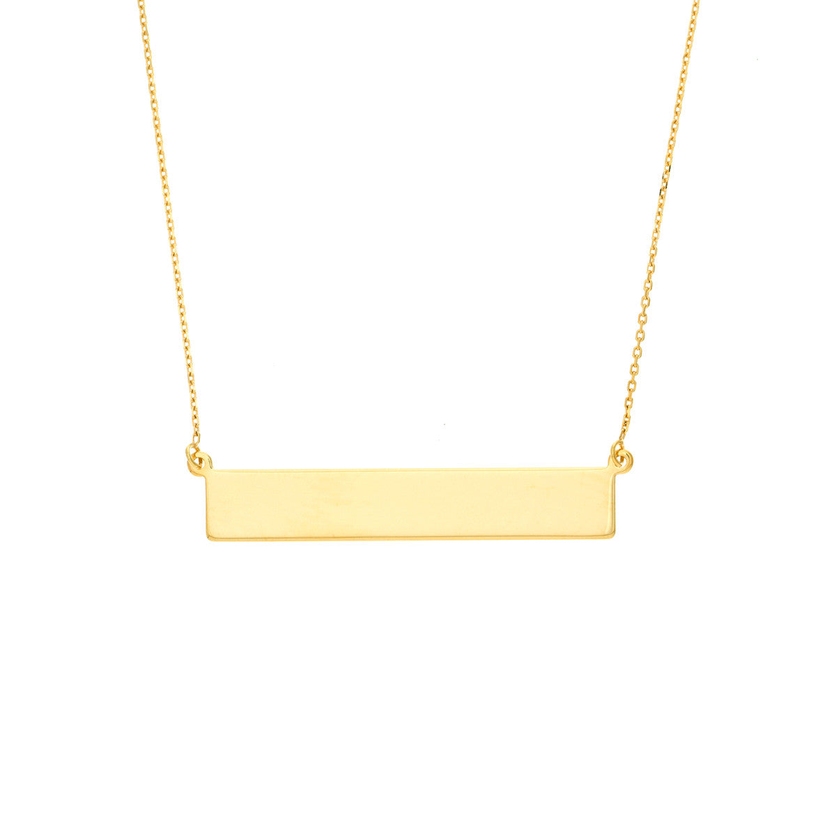 Engravable Horizontal Bar Necklace