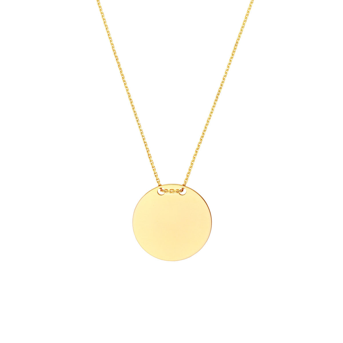 Engravable Disc Necklace