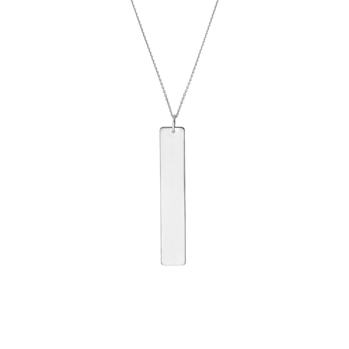 Engravable Vertical Bar Necklace