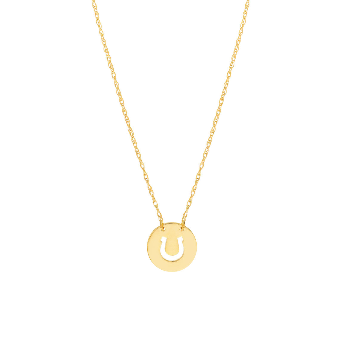 Mini Disc Cut-Out Necklace