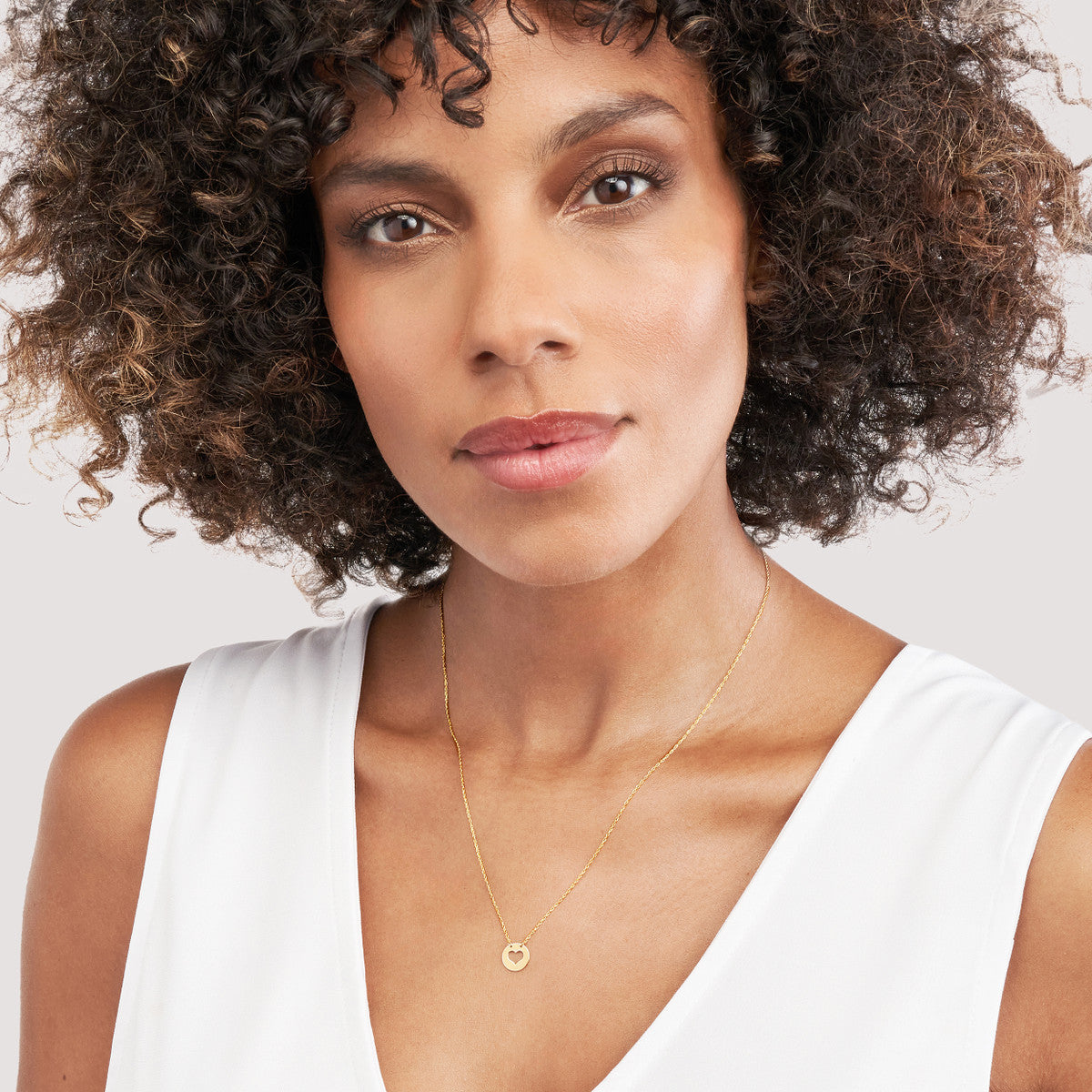 Mini Disc Cut-Out Necklace