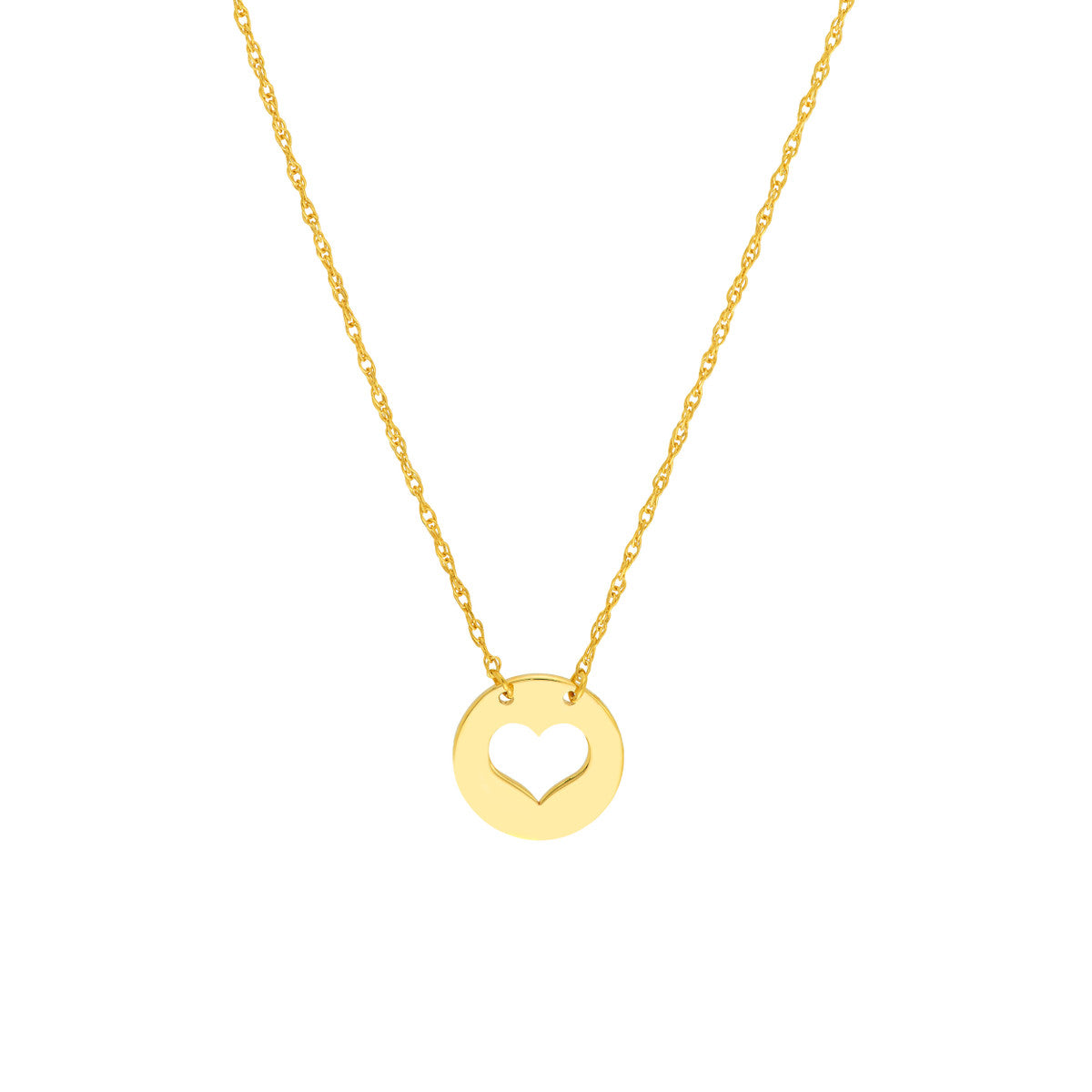 Mini Disc Cut-Out Necklace