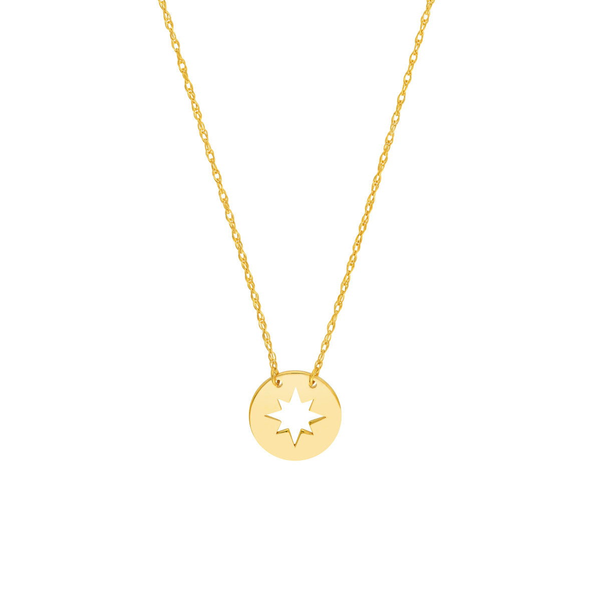 Mini Disc Cut-Out Necklace