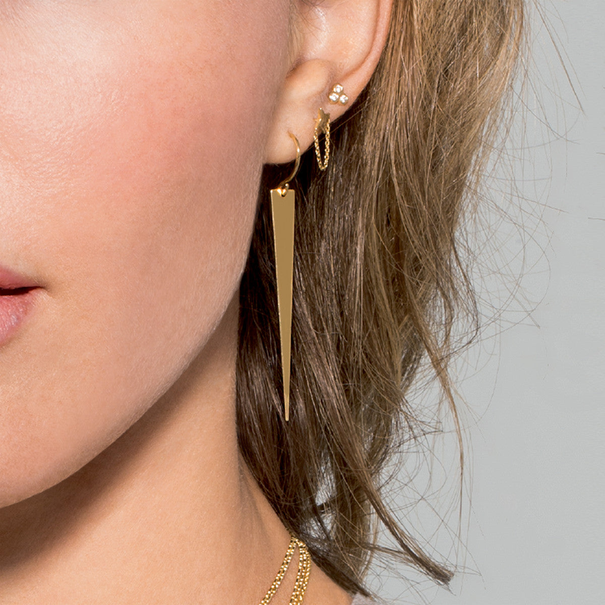 North Star Chain Earrings