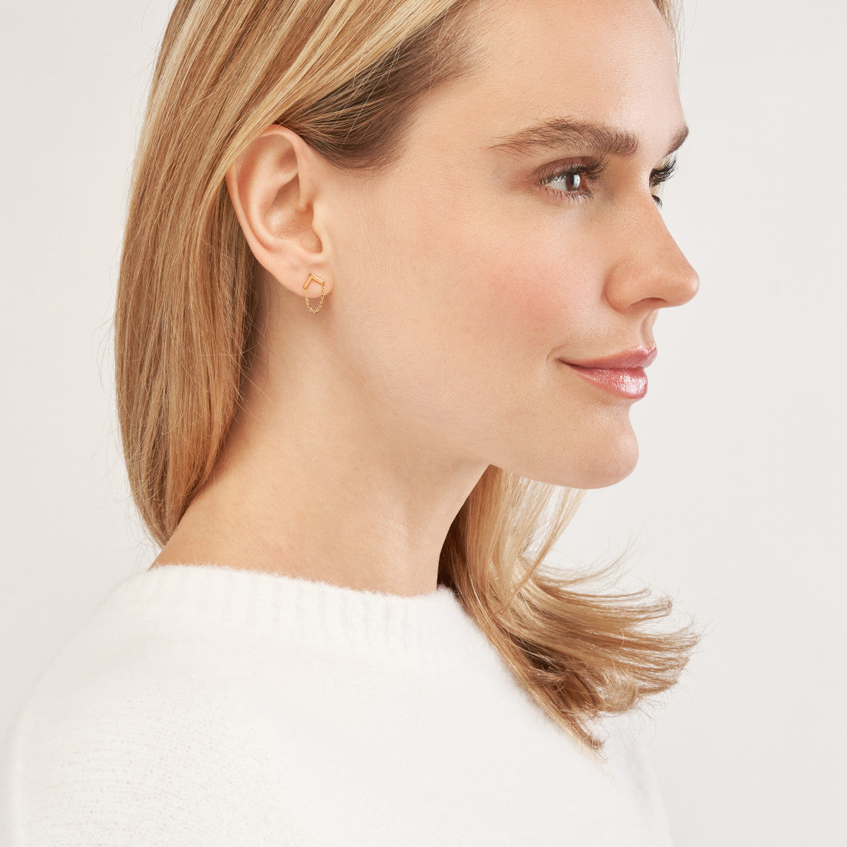 Chevron Chain Earring