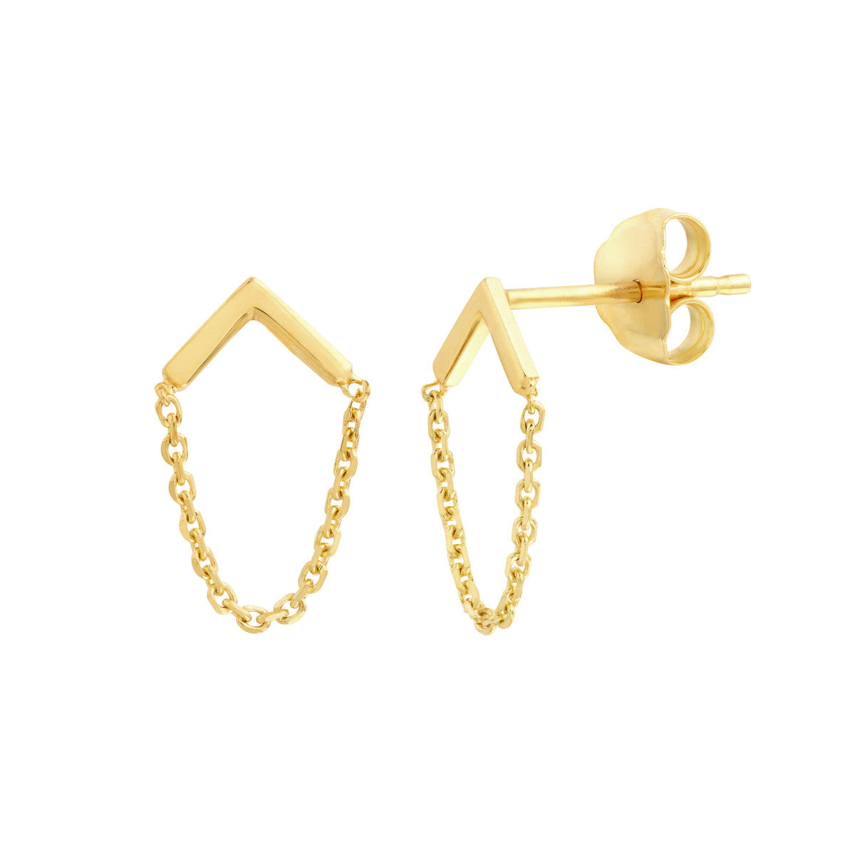 Chevron Chain Earring