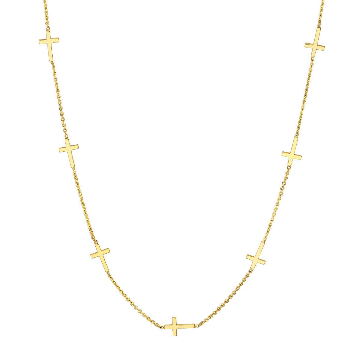 Mini Cross Station Necklace