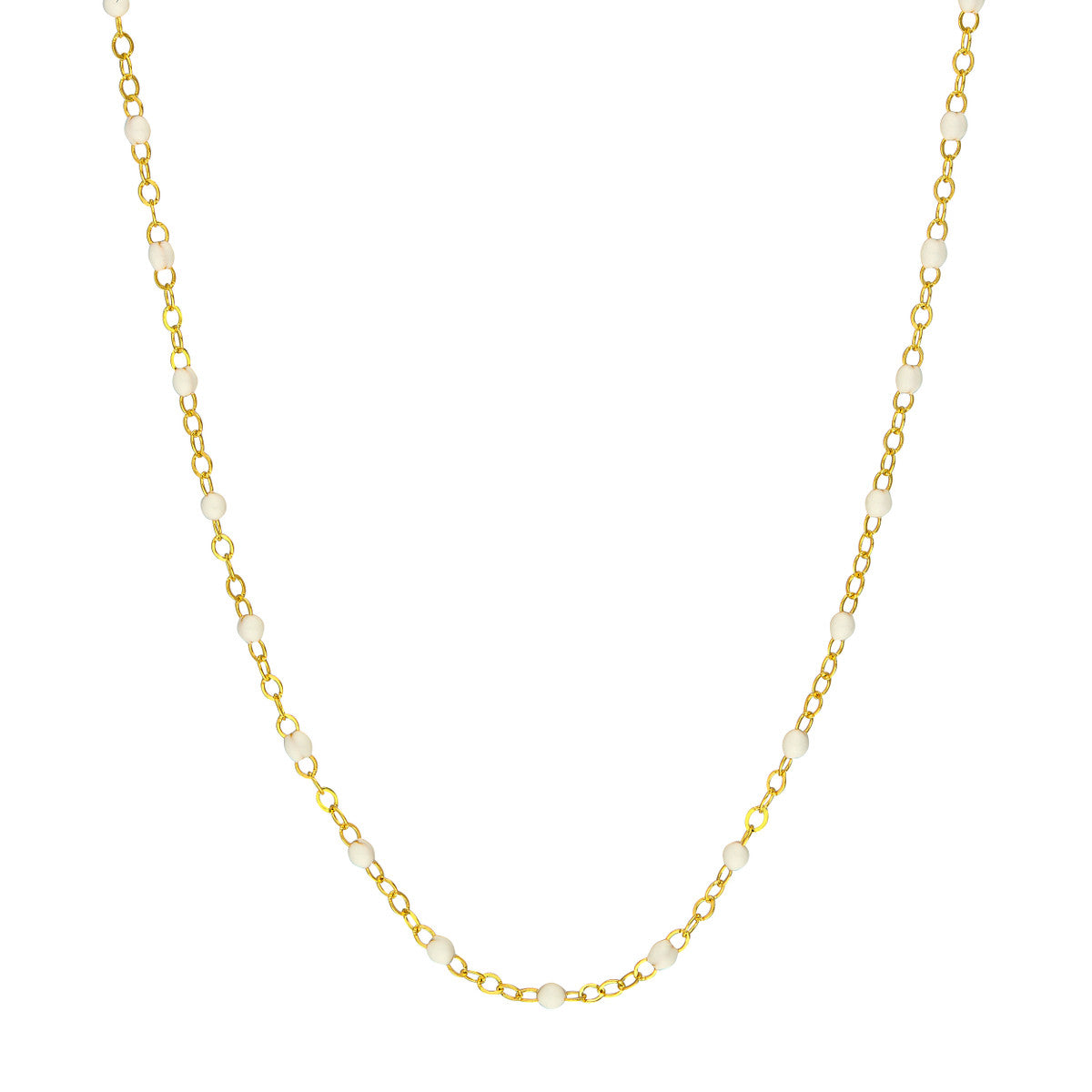 Enamel Bead on Piatto Chain