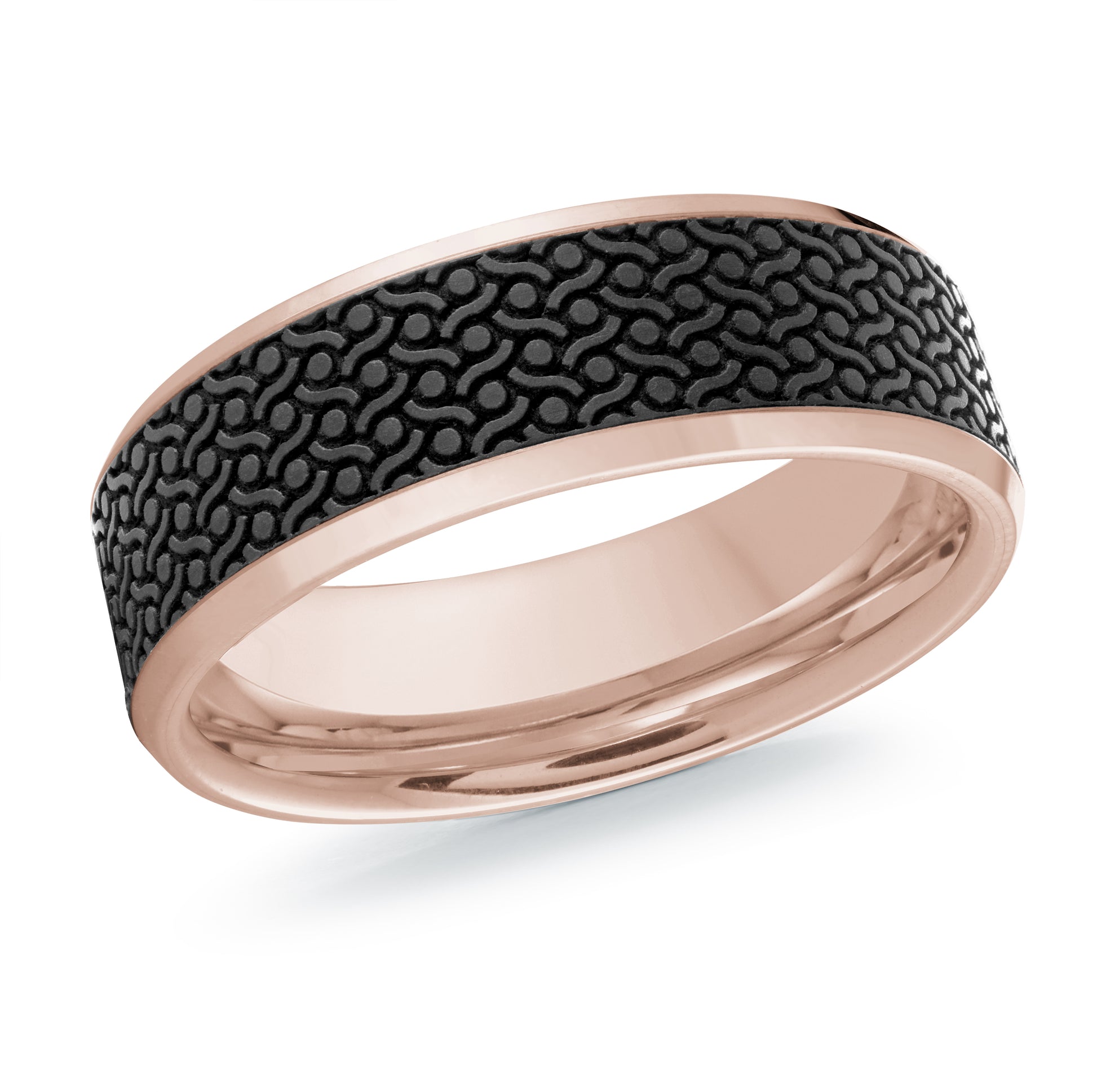 Carbon Fiber + Gold Wedding Band