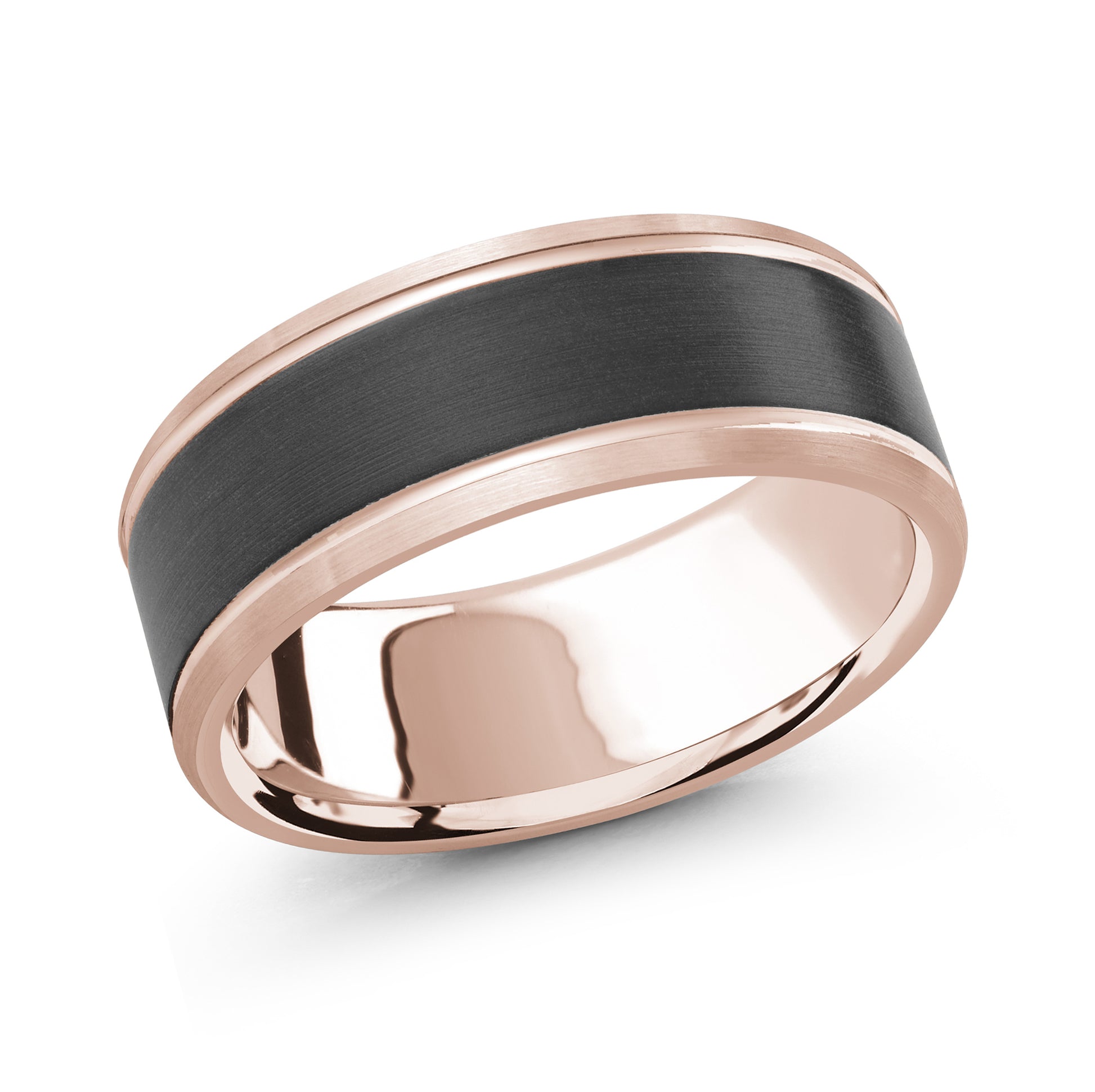 Carbon Fiber + Gold Wedding Band
