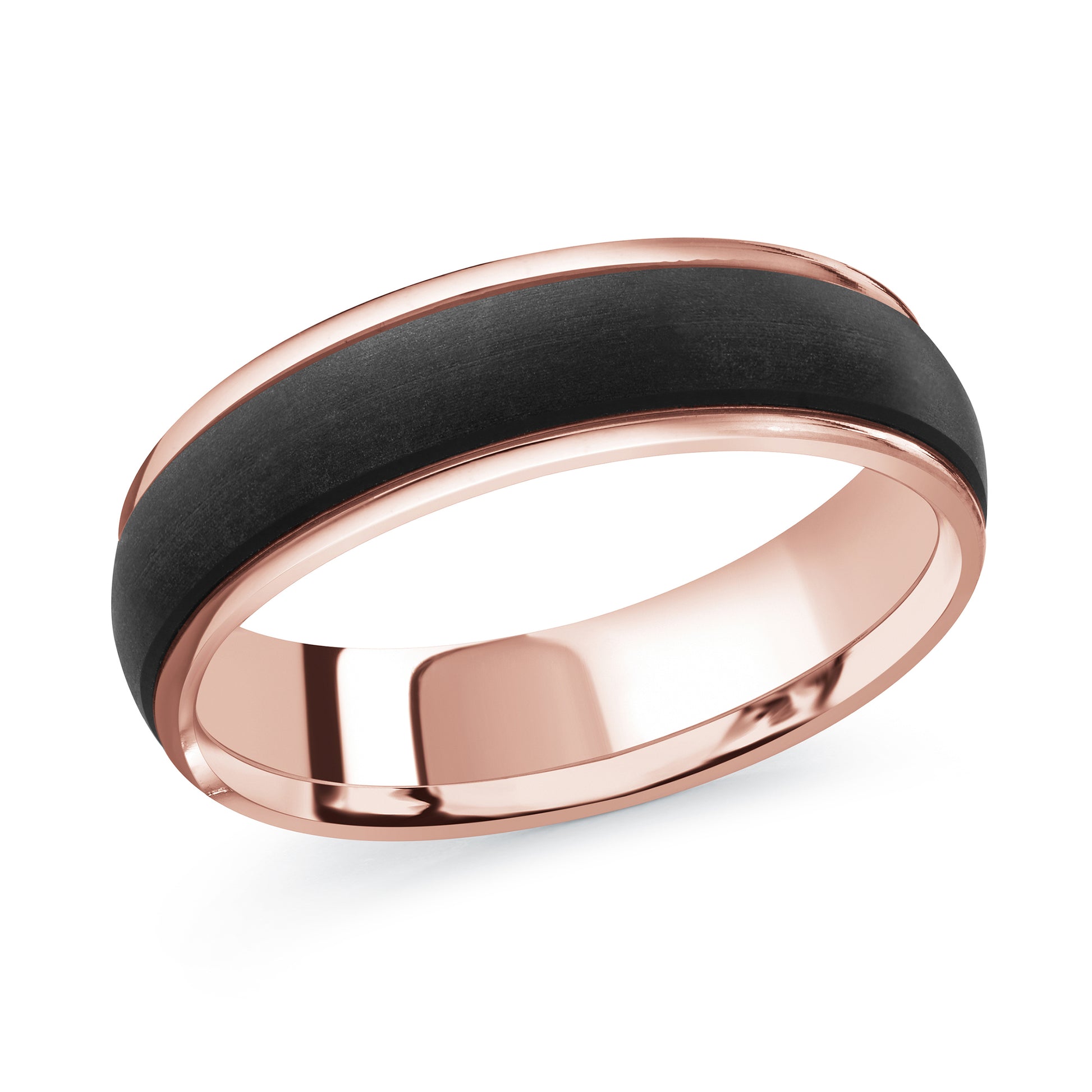 Carbon Fiber + Gold Wedding Band