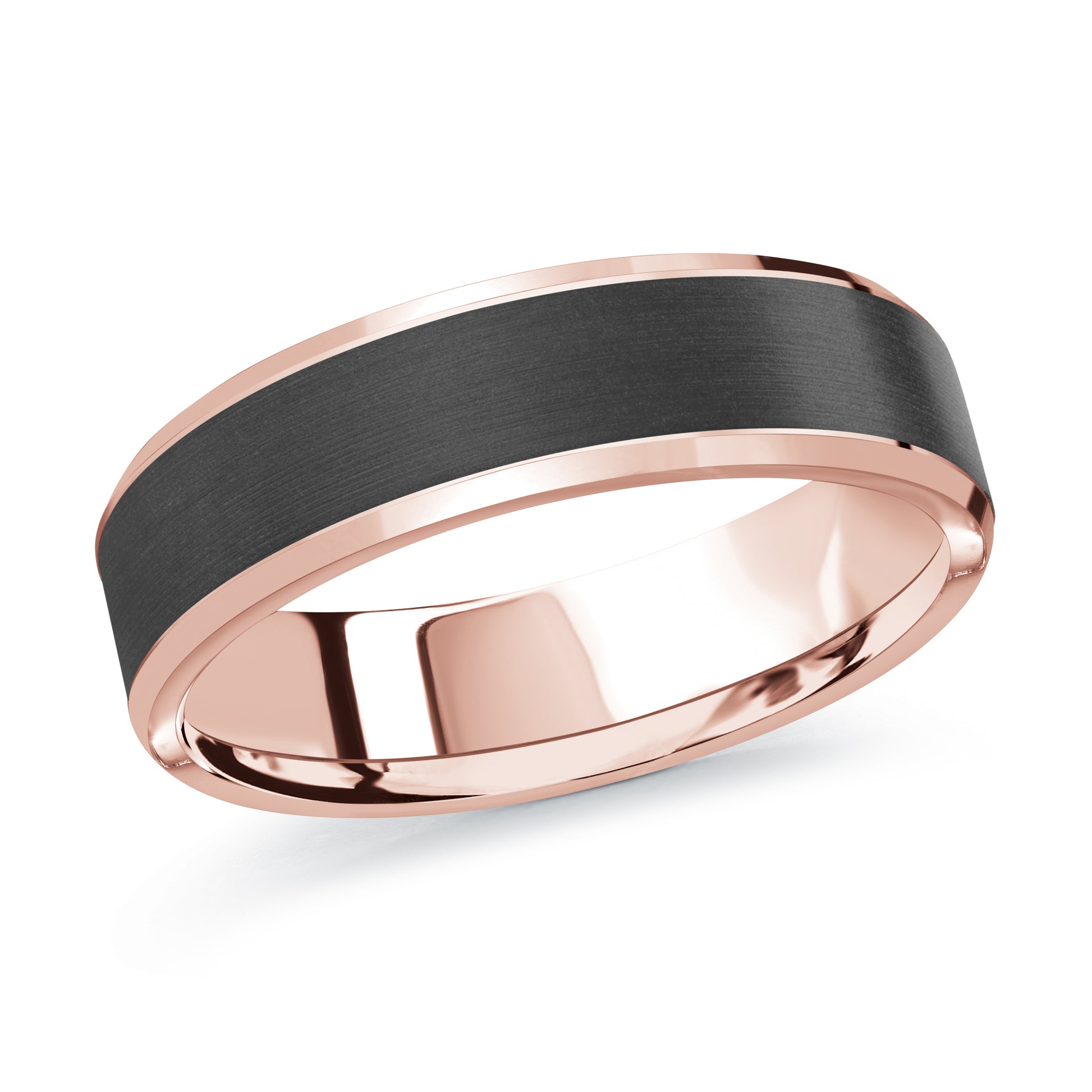 Carbon Fiber + Gold Wedding Band