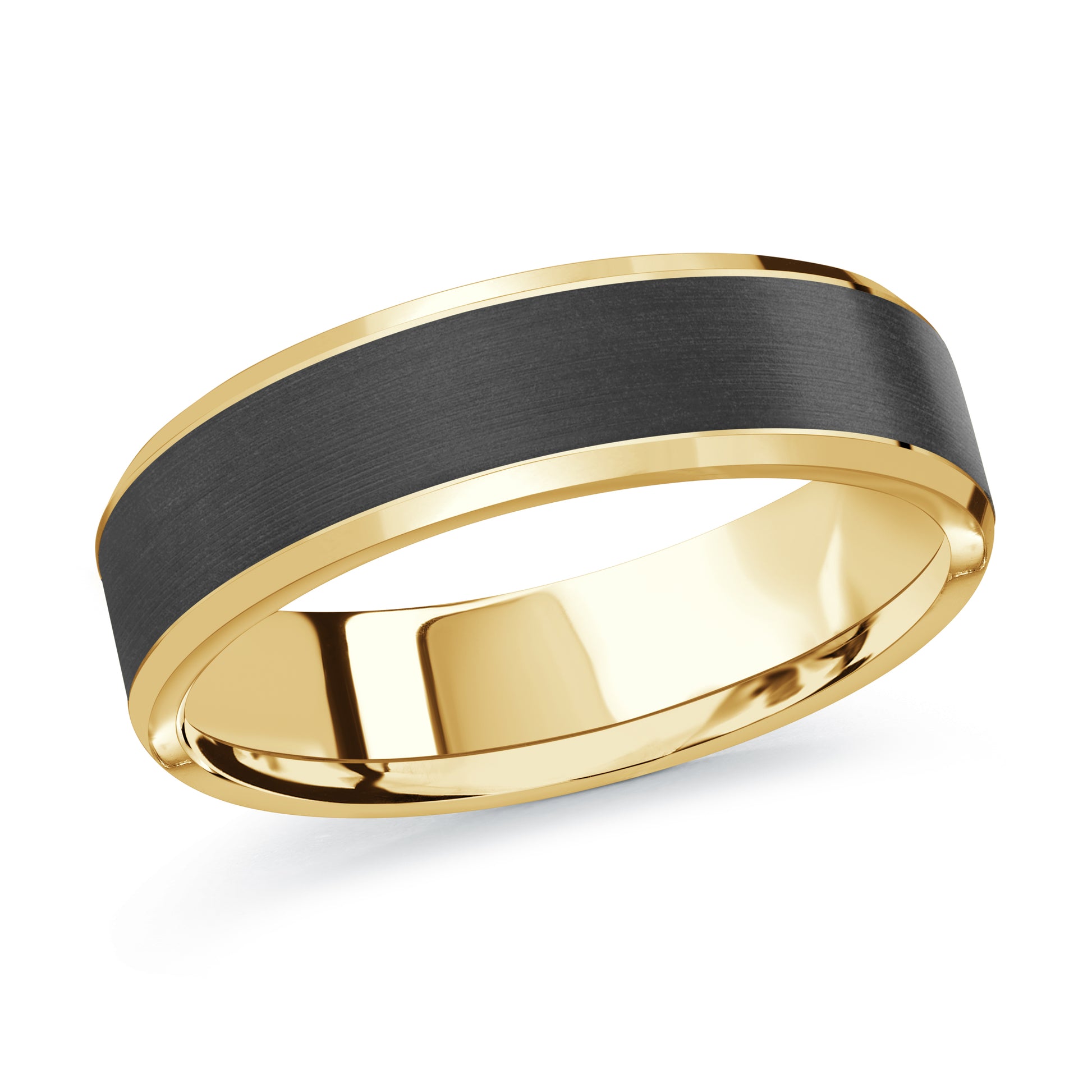 Carbon Fiber + Gold Wedding Band