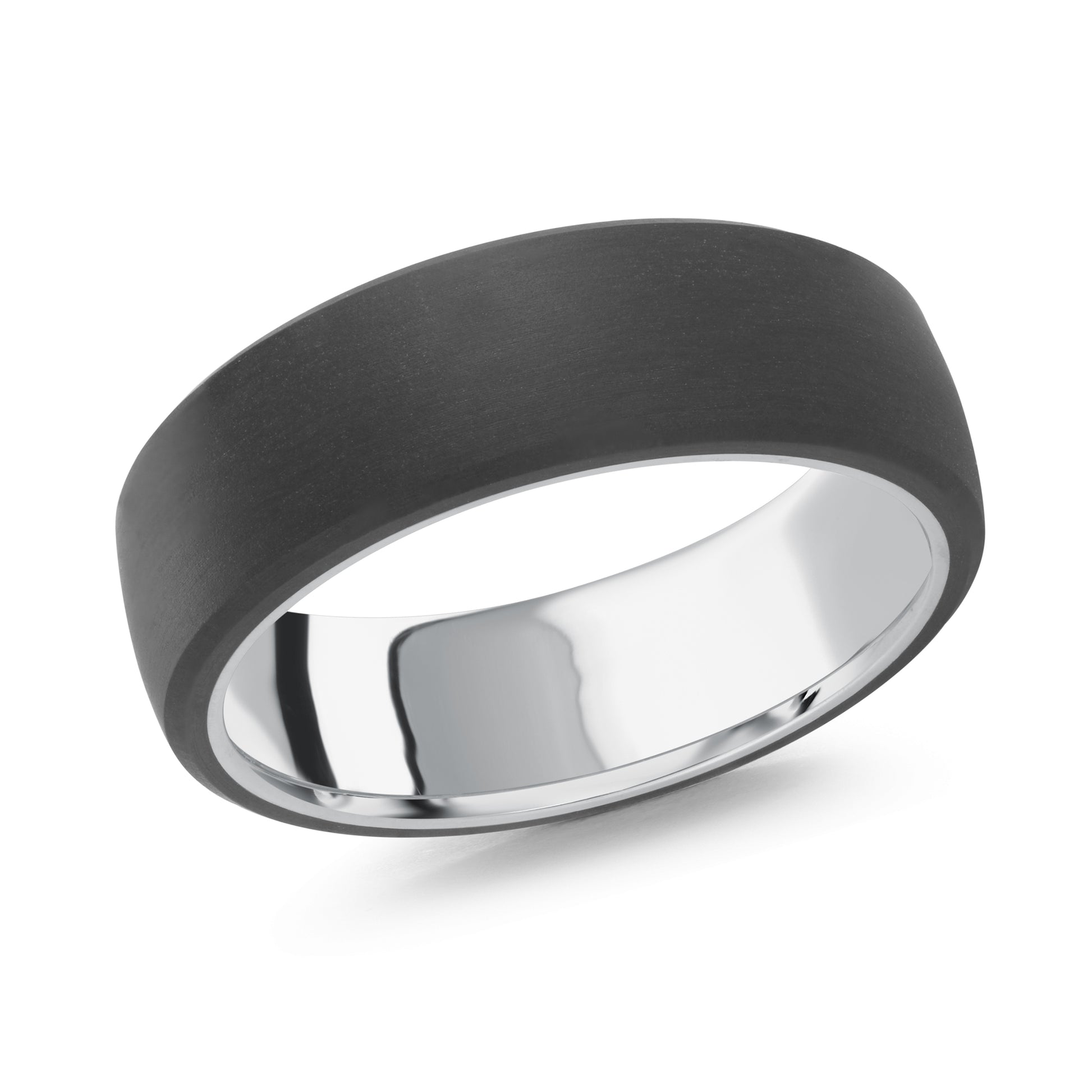 Carbon Fiber + Gold Wedding Band