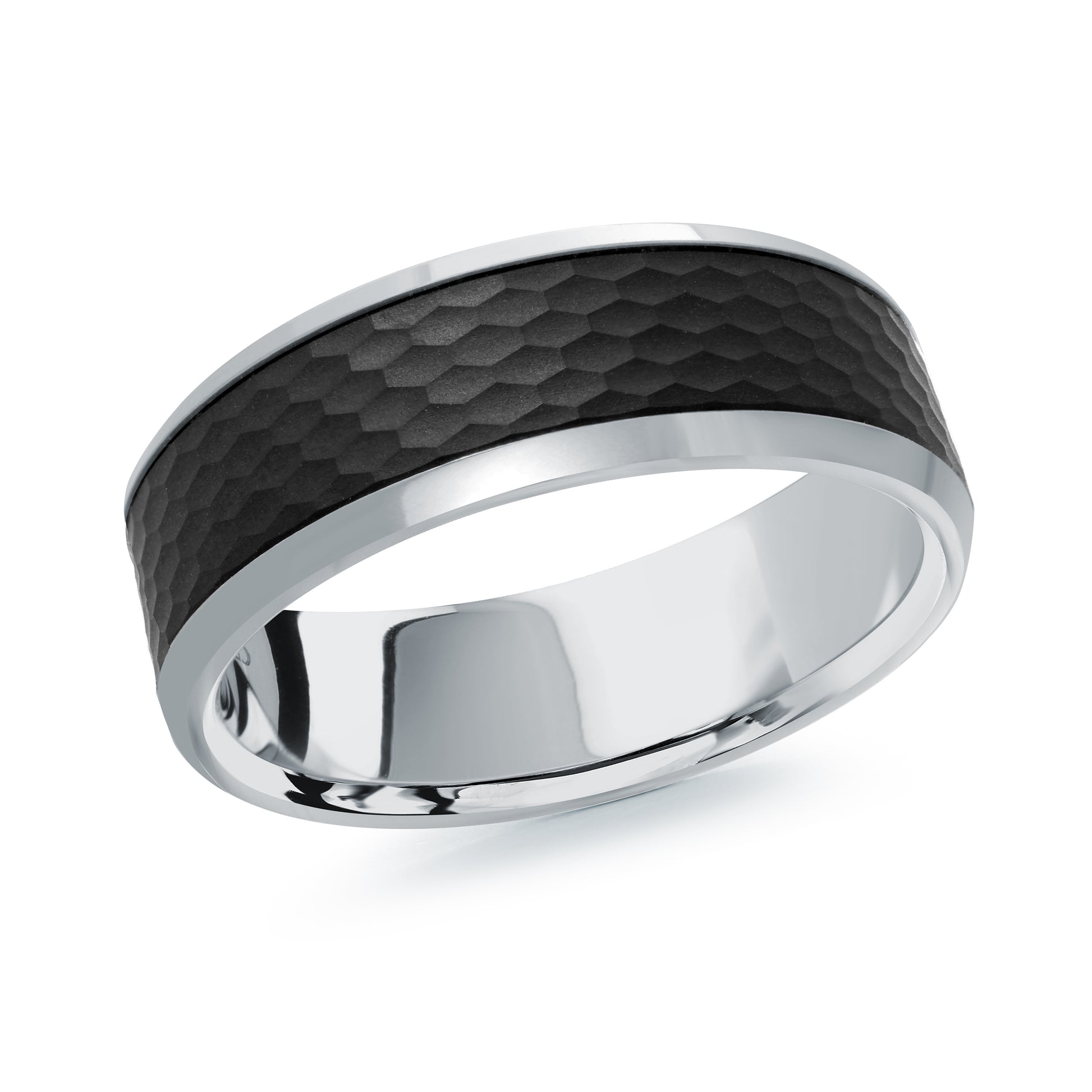 Carbon Fiber + Gold Wedding Band