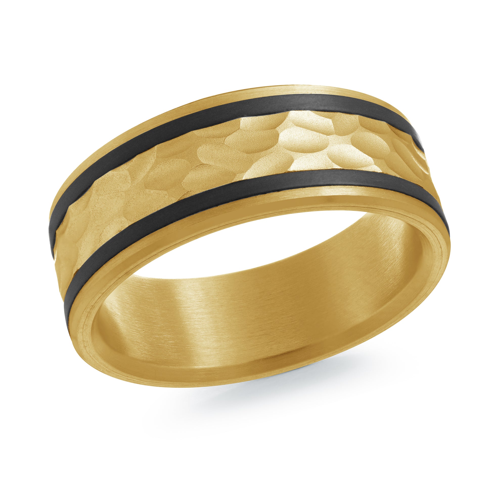 Carbon Fiber + Gold Wedding Band