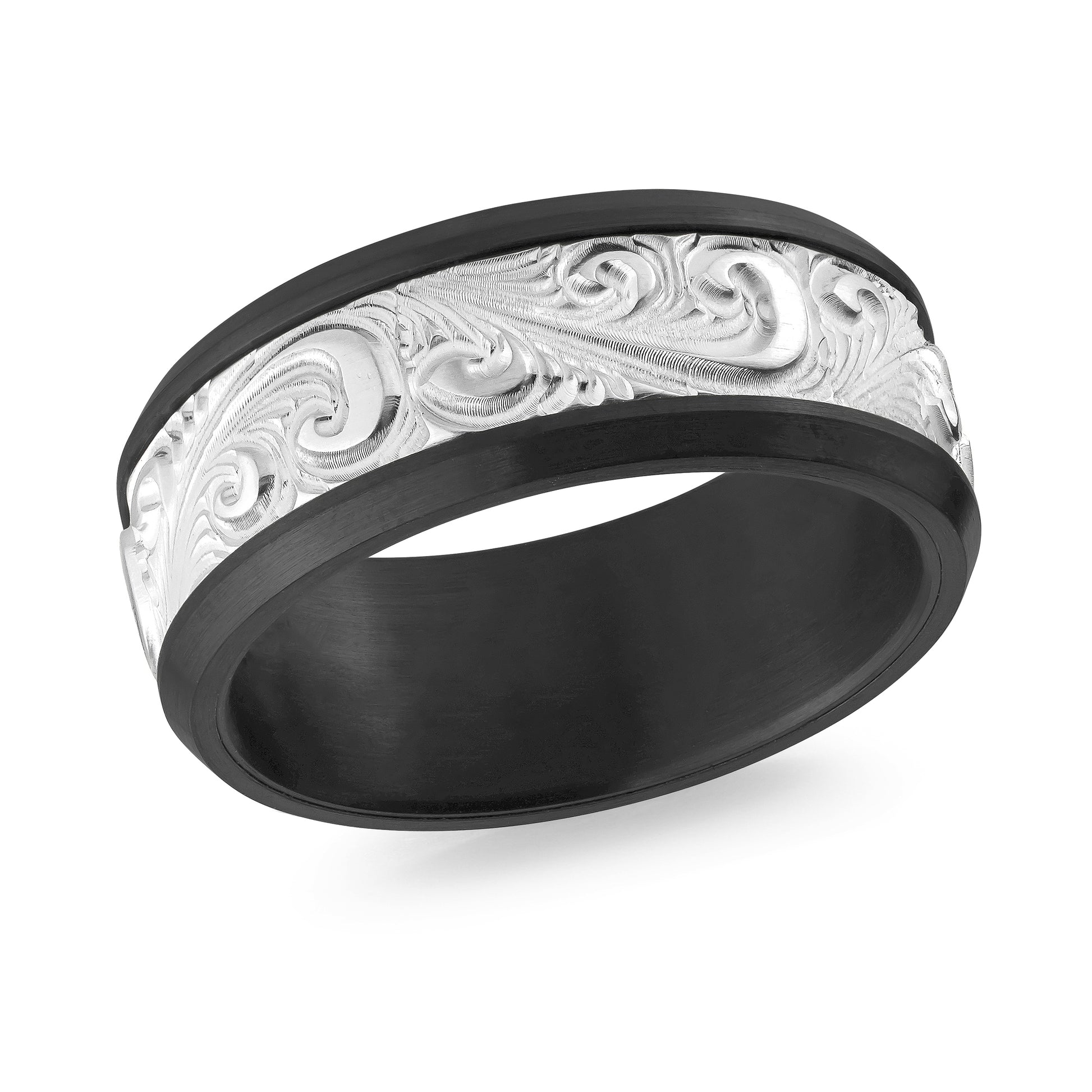 Carbon Fiber + Gold Wedding Band