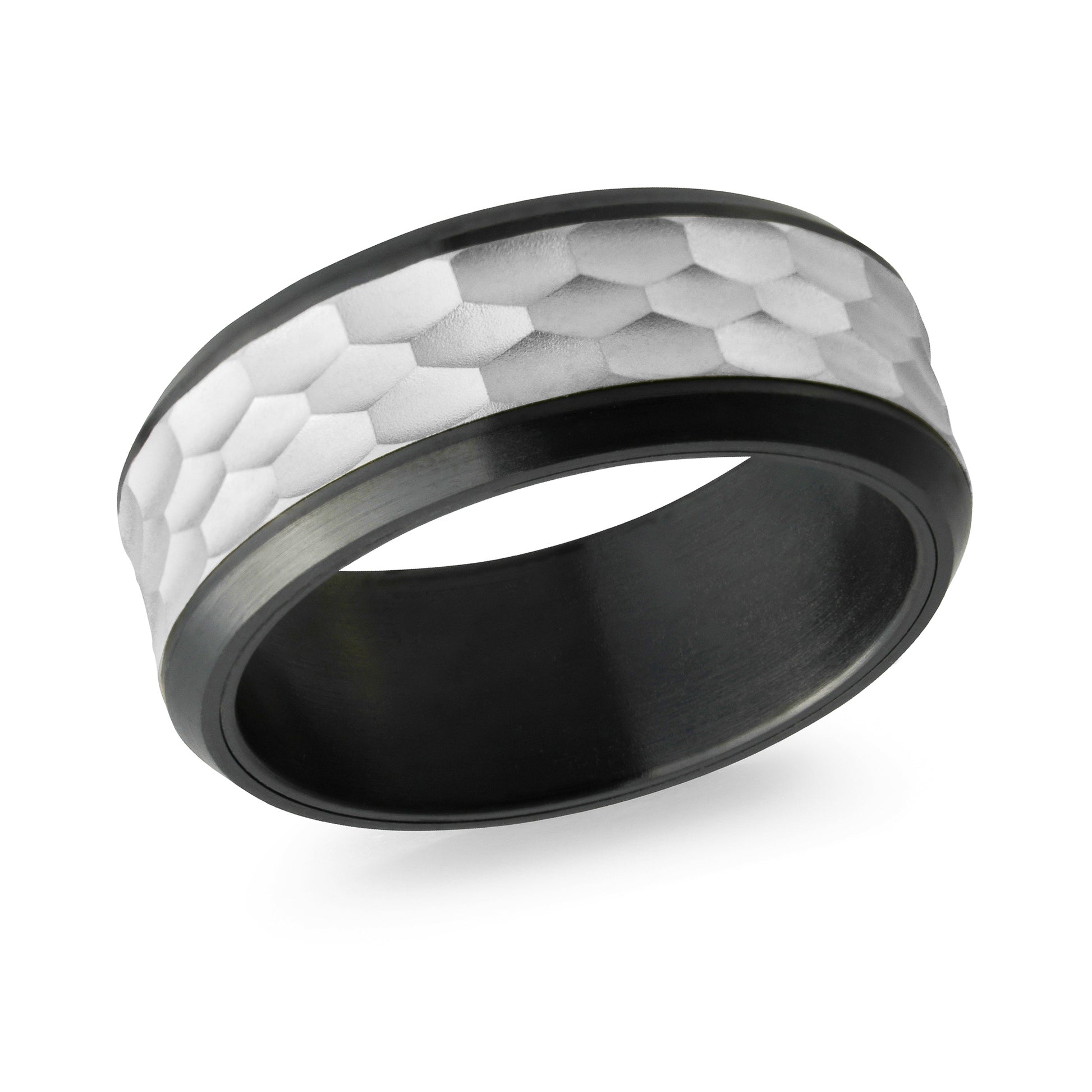 Carbon Fiber + Gold Wedding Band