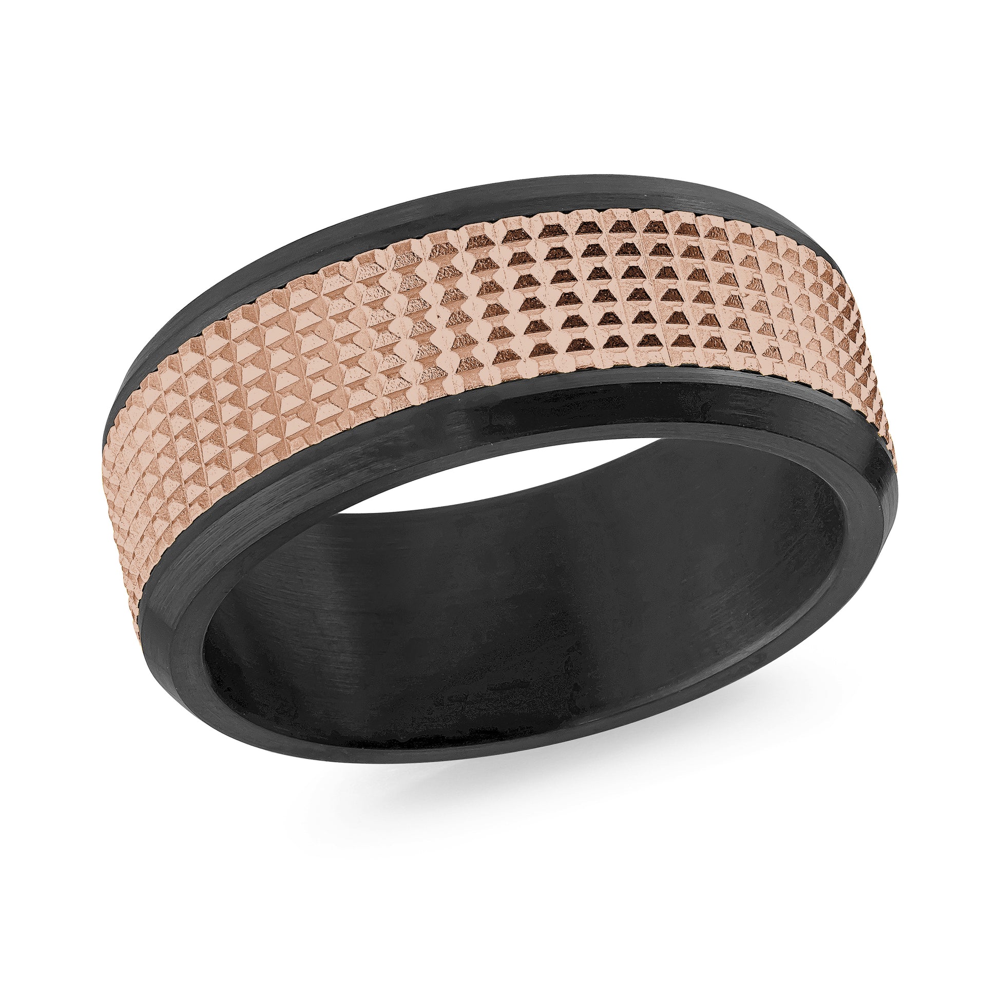 Carbon Fiber + Gold Wedding Band