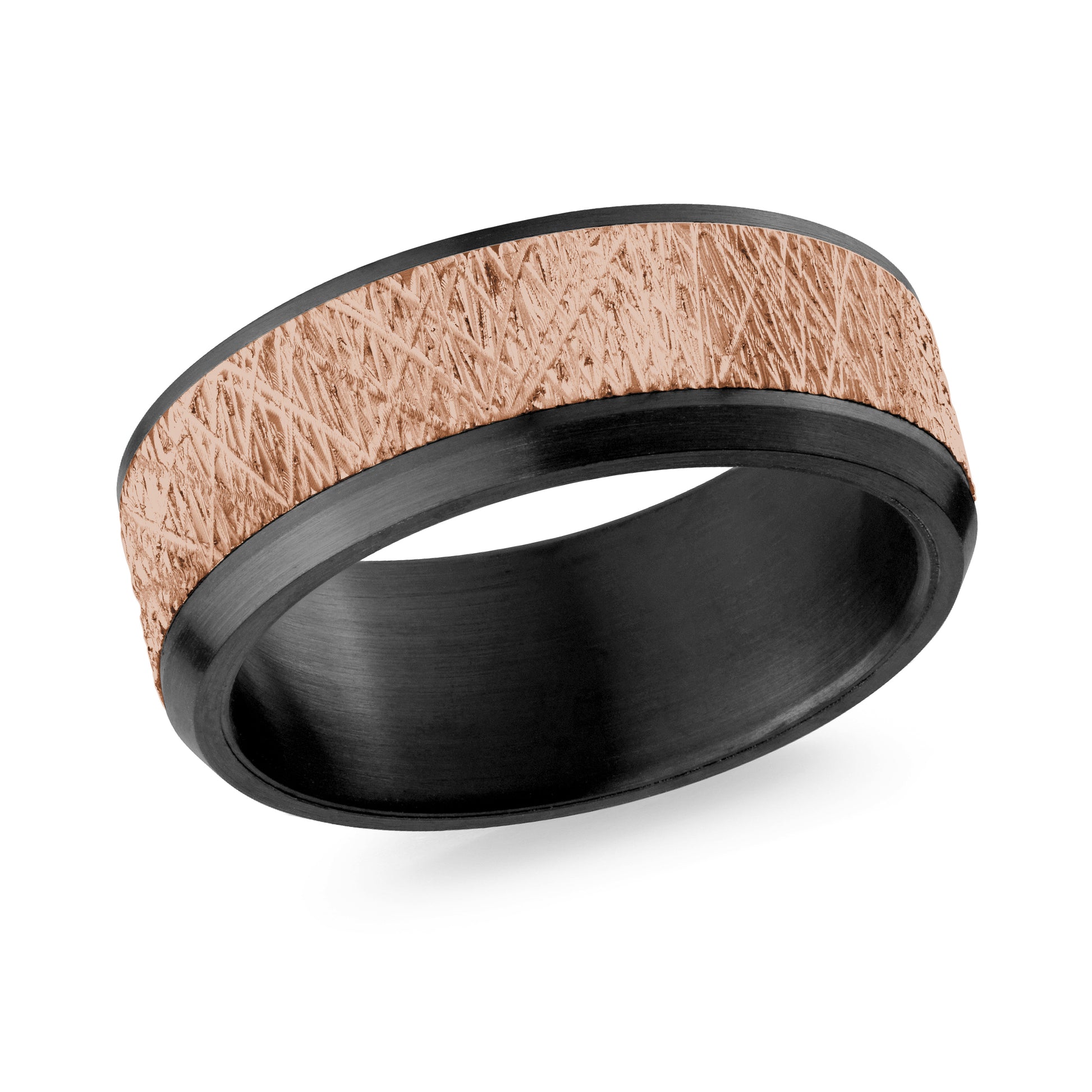 Carbon Fiber + Gold Wedding Band