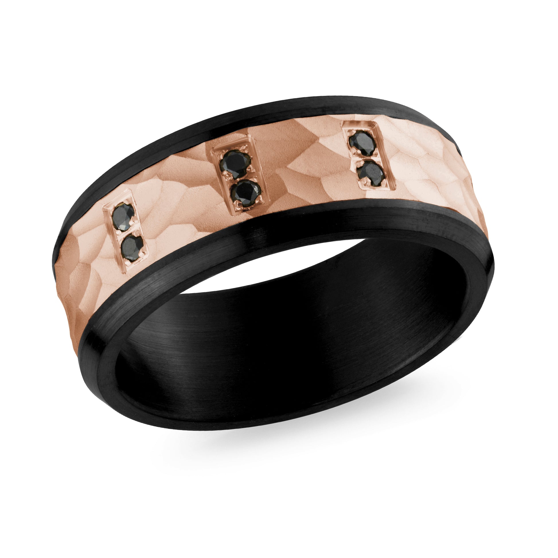 Carbon Fiber + Gold Wedding Band