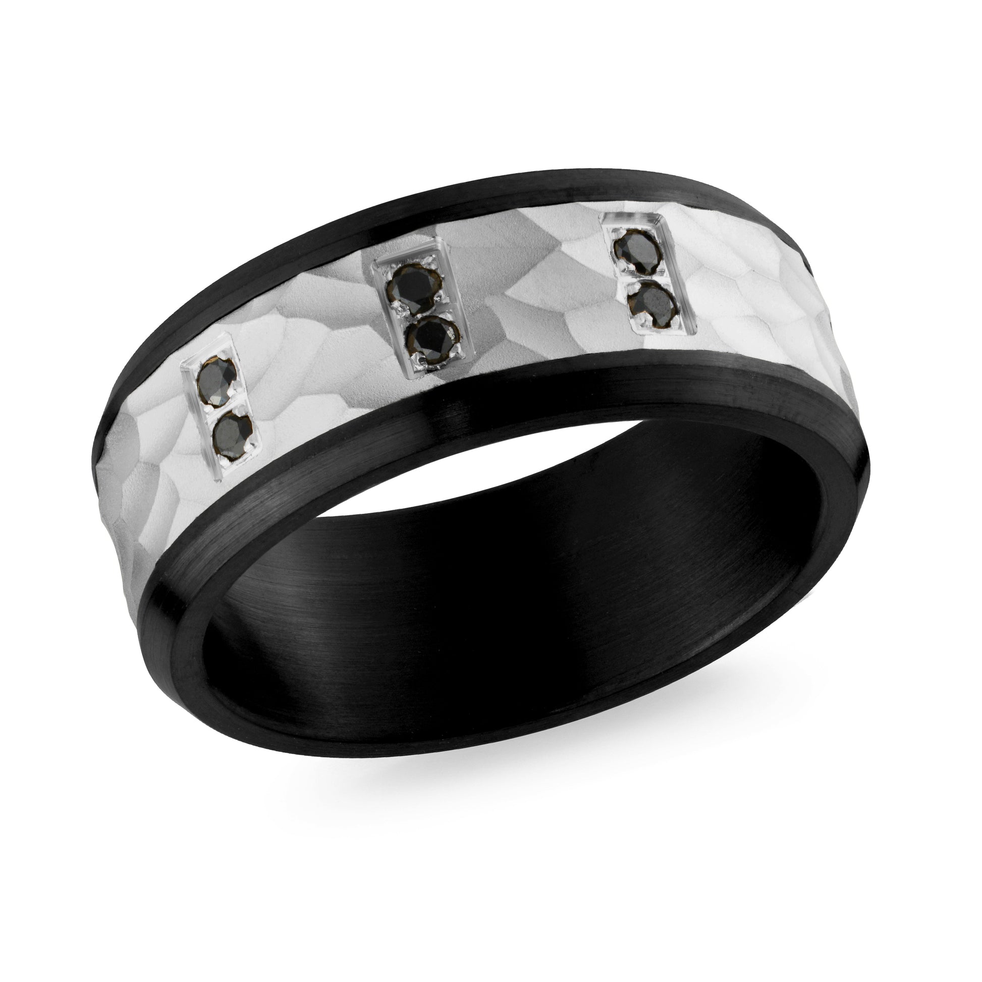 Carbon Fiber + Gold Wedding Band